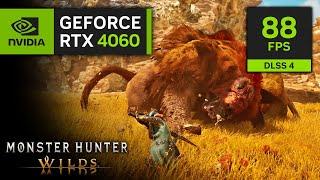 RTX 4060 on Monster Hunter Wilds | 1080p, 1440p with NVIDIA DLSS 4!