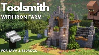 TOOLSMITH'S HOUSE & IRON FARM | Minecraft Tutorial | Java & Bedrock [1.21+]