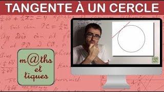 Construire la tangente à un cercle