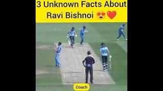 3 Unknown Facts About Ravi Bishnoi ️#youtubeshorts #shorts #ravibishnoi #cricketlover #cricketnews