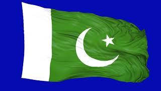 Pakistan Flag 2 | Green screen 4K HD  | Animated YouTube | No Copyright | Royalty-Free