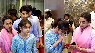 Mahesh Babu Daughter Sitara Visuals | Mahesh Babu and Family Visuals @ Padmalaya Studios