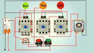 Auto Star Delta Starter Control Circuit  | Electrical Control Wiring