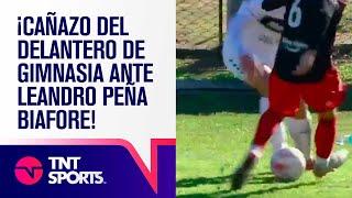 ¡CAÑAZO del delantero de Gimnasia ante Leandro PEÑA BIAFORE! 