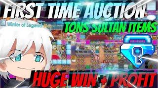 MY FIRST TIME AUCTION! BIG W HUGE PROFIT (SUPER EZ) | Growtopia Indonesia