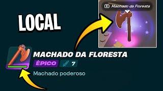 COMO CONSEGUIR MACHADO DA FLORESTA ÉPICO NO LEGO FORTNITE - FAZER MACHADO DA FLORESTA ÉPICO