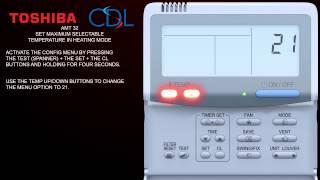 RBC-AMT32E Video 9: Set maximum temperature in heating mode