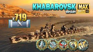 Destroyer Khabarovsk: MVP on map Estuary - World of Warships