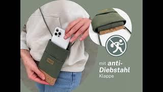 Umhängen und los! NELA Handy Umhängetasche von Kuratist