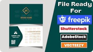 How to ready Business card for freepik | How to ready file for freepik | Business card for freepik