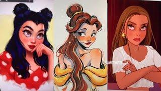 Art I Found On TikTok V100 -  Disney Princesses GlowUp