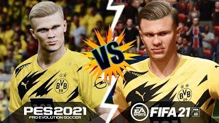 FIFA 21 NEXT GEN vs PES 2021 - PS5™ GAMEPLAY COMPARISON [4K ULTRA HD + HDR]