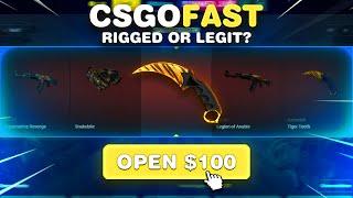 NON SPONSORED CSGOFAST CASE OPENING IN 2023! (Rigged or legit)