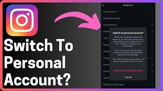 How To Switch Back To Personal Account On Instagram - Full Guide