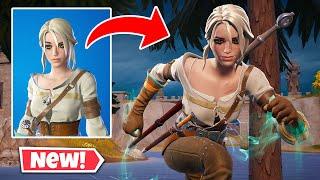 New CIRI Skin Gameplay In Fortnite! (The Witcher 3 Crossover)