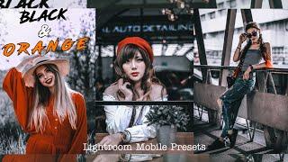 Black & Orange Tone Preset | Lightroom Mobile Preset | How To Edit Aesthetic Black & Orange preset