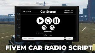 [Qbcore] fivem car radio script | Fivem roleplay scripts |Qbcore shop