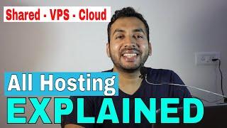 Explained - What is difference between Shared, VPS, Dedicated, Cloud and Wordpress Managed Hosting