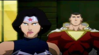 Wonder Woman Punch Shazam For His Mistake Justice League War