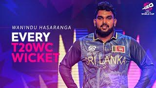 Every Wanindu Hasaranga wicket in T20 World Cups