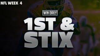 1st and Stix: NFL Week 4 Analytics and Main Slate Breakdown | FanDuel & DraftKings Projections