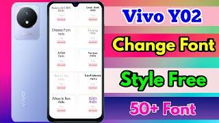 how to change font style in vivo y02 | vivo y02 font style change