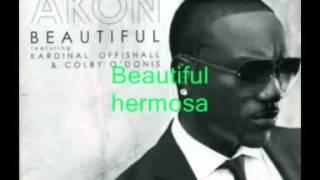 akon beautiful letra en ESPAÑOL - INGLES