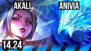 AKALI vs ANIVIA (MID) | KR Diamond | 14.24