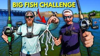 1v1 BIG FISH Challenge w/ GIANT Lures (NEW PB)