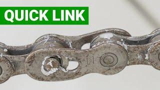 Quick link — a HUGE assistant in your bicycle chain waxing