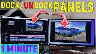 HOW TO DOCK / UNDOCK PANELS IN ADOBE PREMIERE PRO