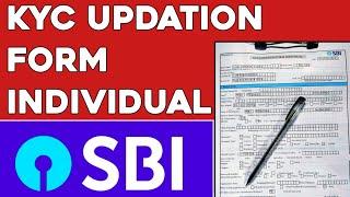 sbi kyc updation form individual fill up 2023|kyc updation form individual sbi bengali