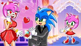 Oh No, Daddy! Don't Make Mommy Cry  Sonic & Amy Rose Love Story  Heart Touching Love Story