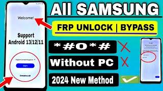 FREE:- 2024 SAMSUNG FRP Bypass Android 12/13 (100% WORK) No *#0*# | App & Activity Launcher No Work