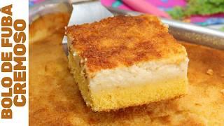 CREAMY CORN CAKE THAT COMES STUFFED FROM THE OVEN! | Without mixer