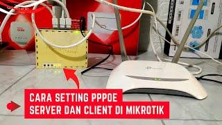 Cara setting pppoe server dan client di mikrotik untuk atur kecepatan internet wifi dirumah