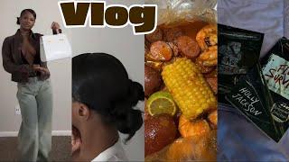 MY LIFE | Amazon Finds, New Hairstyle, Packages, Seafood Boil & Groceries