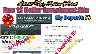 New 1$ Hyip Investment Site #Penamagolden.com! My Deposit: 5$. TESTED: Paying. Hyips daily