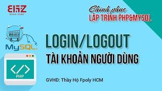 Lập trình PHP - đăng ký - đăng nhập - admin - user - chinh phục php & mysql