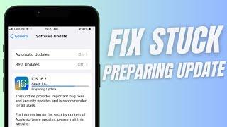 Fix iOS 16.7 & iOS 17 Stuck at Preparing update | Try this out
