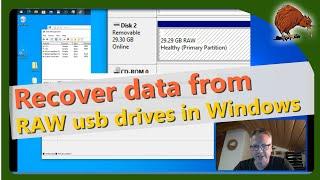 Recover data from USB stick - RAW format