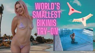 [4K] “MICRO-KINIS” Tiniest Bikini Try On Haul! (Natural Try Ons with Charm Daze)