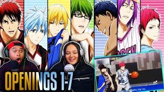 Kuroko No Basket Openings 1-7: HOW LIT IS THIS ANIME?!