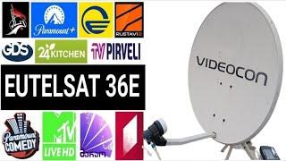 36 east 2 feet dish set karne ka aasaan trikha 2 feet dish 36 english movie channels 60 cm dish !!