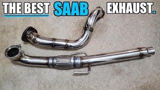 Detailed SAAB Downpipe + Midpipe Install