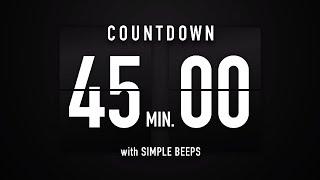 45 Minutes Countdown Timer Flip Clock ️