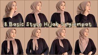 Tutorial Hijab Segiempat Simple untuk Sehari-hari, Kondangan, Wisuda, Lamaran, Kerja dan Kuliah