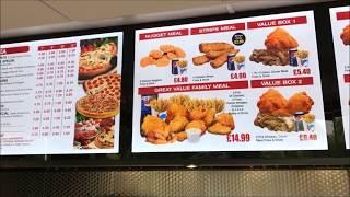 Chick O land Menu board