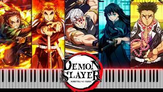 Demon Slayer: Kimetsu no Yaiba All Openings 1-5 on Piano [FREE MIDI]