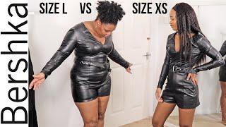 HER DAUGHTER PICKED BASIC AF CLOTHES!! | SIZE XS VS SIZE L TRY ON THE SAME BERSHKA OUTFITS